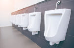 urinals in a line